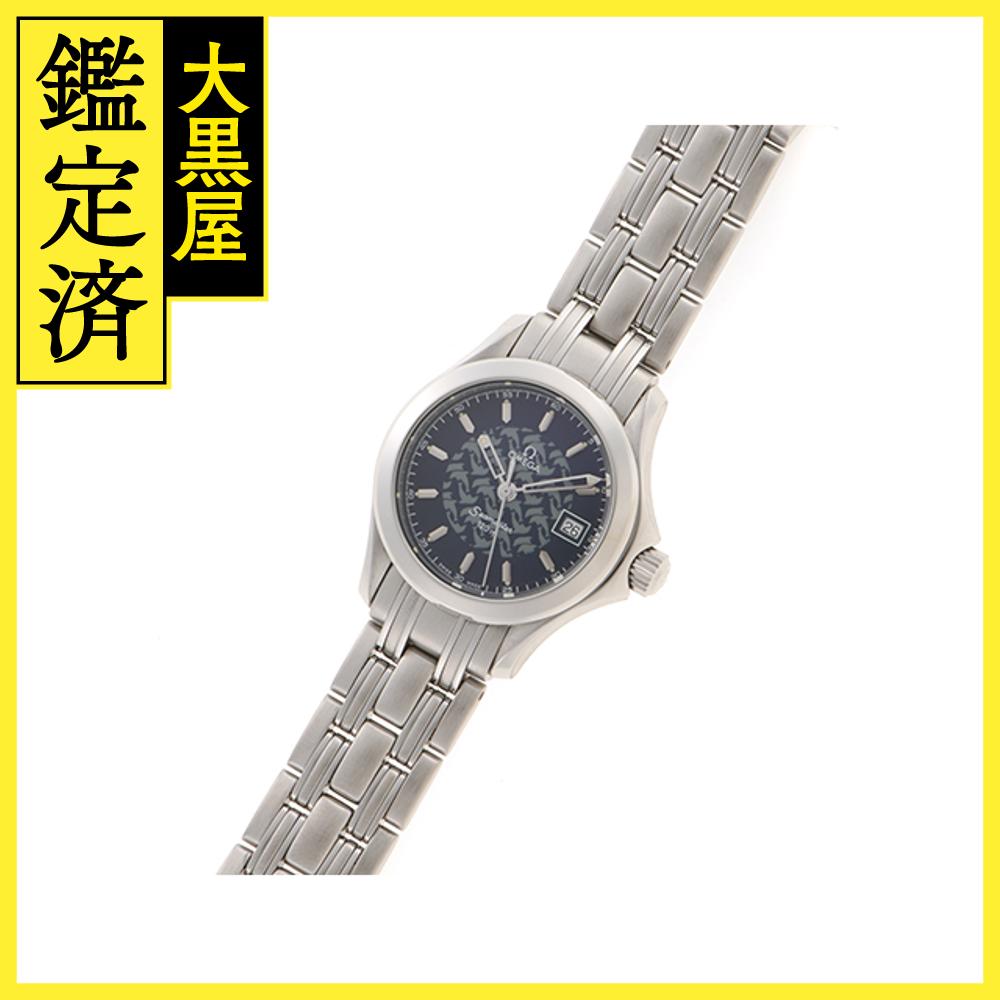 OMEGA オメガ シーマスター ジャックマイヨール1997 1000本限定 2580.80 SS ステンレススチール ブルー クォーツ 【460】2148103741098 【中古】【大黒屋】