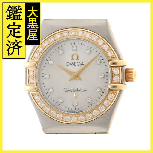 OMEGA オメガ コンステレーション ミニ ゴールド18・スチール ホワイトパール・12Pダイヤ文字盤 クオーツ 1267.75 2148103730443【437】 【437】2148103730443 【中古】【大黒屋】 OMEGA オメガ コンステレーション ミニ ゴールド18・スチール ホワイトパール・12Pダイヤ文字盤 クオーツ 1267.75 2148103730443【437】 【437】2148103730443 【中古】【大黒屋】