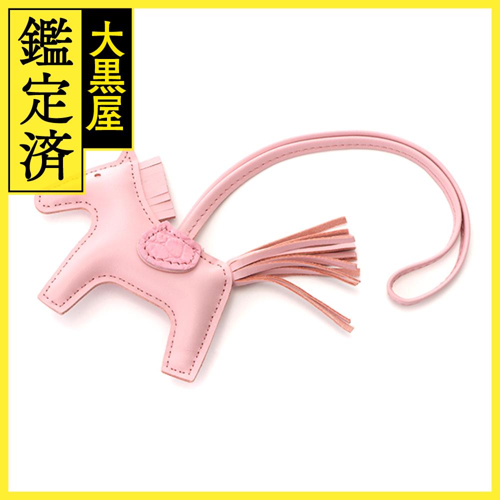 HERMES　エルメス 　チャーム　ロデオ PM タッチ ローズサクラ　アニョーミロ×クロコダイルアリゲーターマット　W刻印2024年頃【472】AH 【中古】【大黒屋】のサムネイル