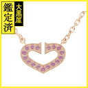 Cartier カルティエ 貴金属・ジュエリー ネックレス Cハート B7015900 ピンクゴールド(K18) ピンクサファイヤ 5.6g 212000030...