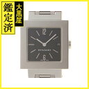 BVLGARI ブルガリ クアドラード SQ27SSD ブラック文字盤 ステンレススチール クオーツ メンズ時計 2148103758621【207】【中古】【大黒屋】(2)