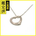 TIFFANY&CO ティファニー ジュエリー ネックレス オープンハート ペンダント 925 シルバー 1.8g【473】 【473】214330022357...
