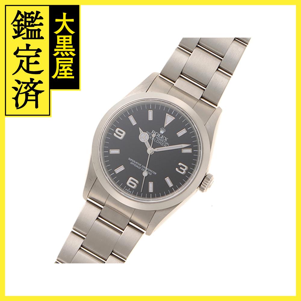 U番 並行 ROLEX ロレックス エクスプローラーI 14270 SS ステンレススチール オンリースイス ブラック文字盤 オートマチック 【460】2148103811395 【460】2148103811395 【中古】【大黒屋】
