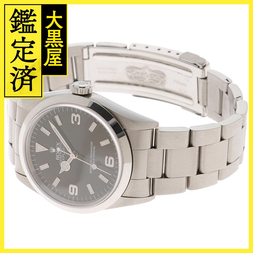 U番 並行 ROLEX ロレックス エクスプローラーI 14270 SS ステンレススチール オンリースイス ブラック文字盤 オートマチック 【460】2148103811395 【460】2148103811395 【中古】【大黒屋】