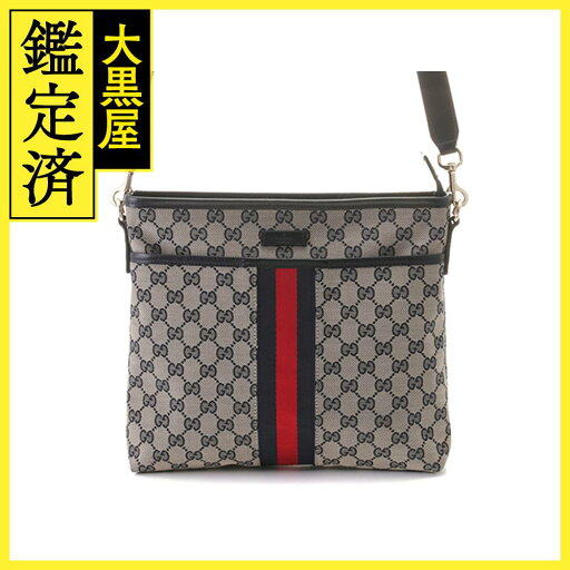 GUCCI グッチ シェリーライン GGショルダーバッグ ベージュ ネイビー キャンバス 2143600377160【208】 【208】2143600377160 【中古】【大黒屋】 GUCCI グッチ シェリーライン GGショルダーバッグ ベージュ ネイビー キャンバス 2143600377160【208】 【208】2143600377160 【中古】【大黒屋】