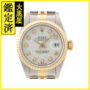 W番 ROLEX ロレックス デイトジャスト 69173G ホワイト文字盤10Pダイヤモンド 女性用自動巻時計【473】 【473】2148103806117 【中古】【大黒屋】(2)