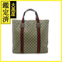 GUCCI グッチ GGテンダー ミディアム トートバッグ GGスプリーム テンダー キャンバス ベージュ【473】 【473】2148103819841 【中...