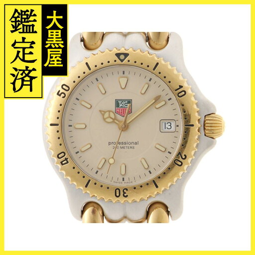 TAG HEUER タグホイヤー S/el セル プロフェッショナル WG1221-K0 アイボリー文字盤 GP/SS クオーツ メンズ時計 2148103796395【207】【中古】【大黒屋】 TAG HEUER タグホイヤー S/el セル プロフェッショナル WG1221-K0 アイボリー文字盤 GP/SS クオーツ メンズ時計 2148103796395【207】【中古】【大黒屋】