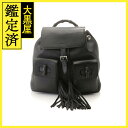 GUCCI グッチ バンブー タッセルツキバックパック ブラック カーフ/バンブー 【471】 Y 【471】2148103715235 【中古】【大黒屋】