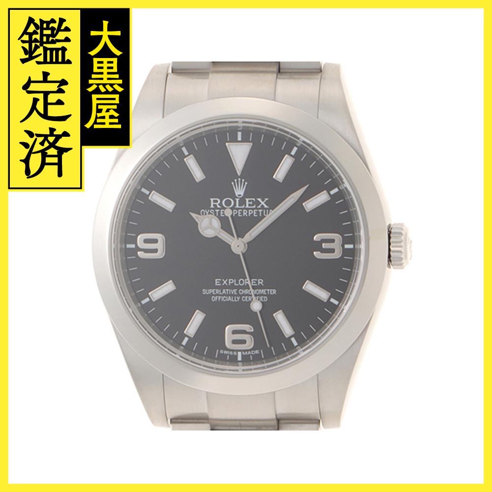 ROLEX ロレックス 腕時計 メンズ エクスプローラーI 214270 ブラック文字盤 ステン...