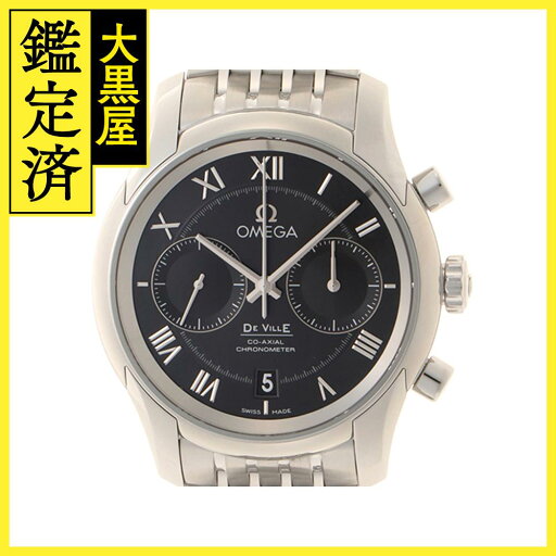 OMEGA オメガ 時計 デ・ヴィル コーアクシャルクロノグラフ 431.10.42.51.01.001 ブラック文字盤 ステンレススチール 自動巻き メンズ 【200】2148103828669 【中古】【大黒屋】 OMEGA オメガ 時計 デ・ヴィル コーアクシャルクロノグラフ 431.10.42.51.01.001 ブラック文字盤 ステンレススチール 自動巻き メンズ 【200】2148103828669 【中古】【大黒屋】