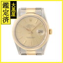 P番 ROLEX ロレックス デイトジャスト 16203 YG/SS シャンパン 自動巻き ユニセックス2143000716446【432】 【432】2143...
