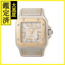 Cartier カルティエ サントス ガルベSM 20周年記念 コンビ シルバー文字盤/ローマン W20045C4 自動巻き 【471】N 2148103825576 【471】2148103825576 【中古】【大黒屋】(2)