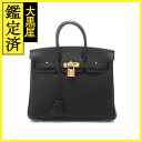 HERMES エルメス ハンドバッグ バーキン25 ブラック・ゴールド...(4)
