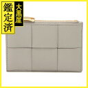 BOTTEGA VENETA ボッテガ・ヴェネタ カセット フラグメントケース グレー/ライトブルー レザー 765460【430】2120000320507【...