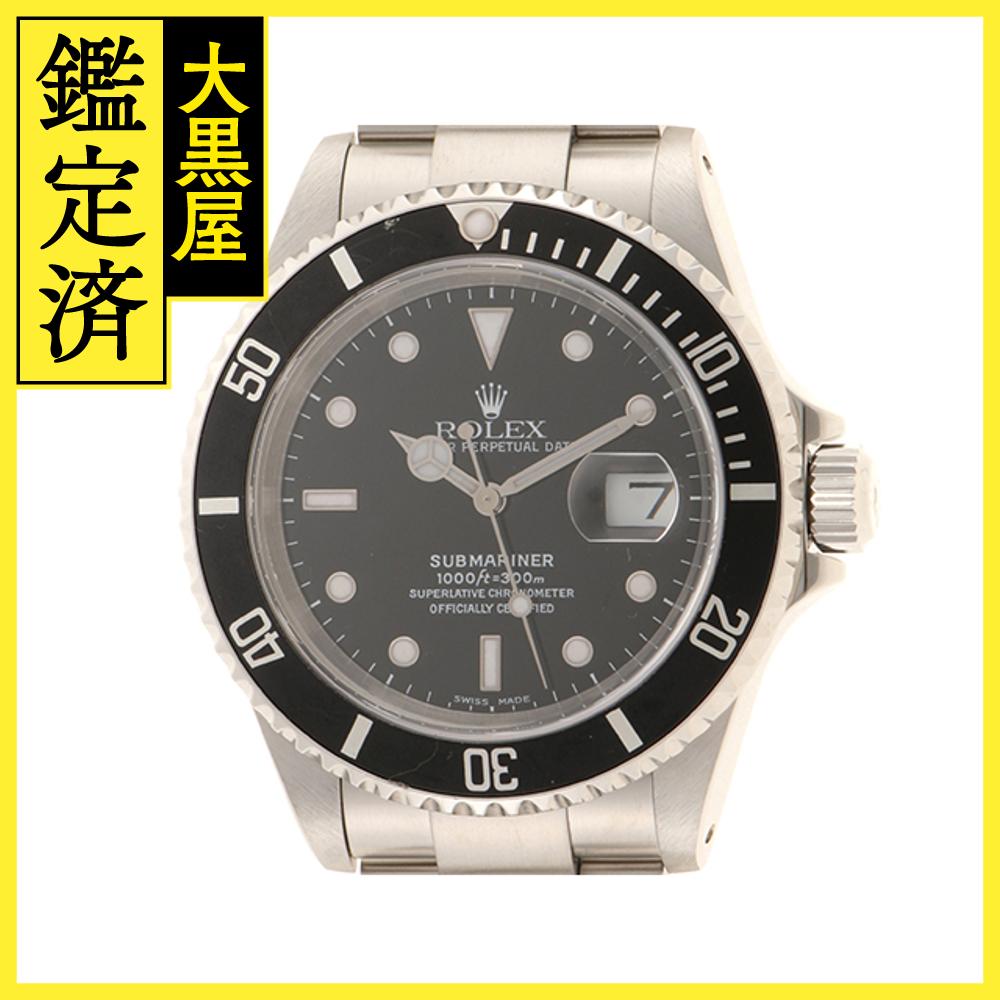 A番国際保証書有 ROLEX ロレックス 時計 サブマリーナー デイト 16610 ブラック文字盤 ステンレススチール 自動巻き メンズ 【200】2147300386262 【中古】【大黒屋】