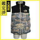 21AW GUCCI グッチ 衣類 THE NORTH FACEコラボダウンベスト メンズS フォレストプリント ナイロン 663762XAADS3471 (2143100473249) 【200】【中古】【大黒屋】