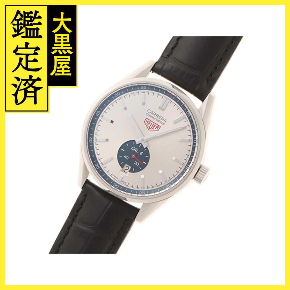 TAG HEUER タグ・ホイヤー カレラ キャリバー6 WV5111 SS/革 自動巻き メンズ シルバー文字盤【430】2147300400685 【中古】【大黒屋】