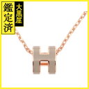 HERMES エルメス ポップアッシュ・ミニネックレス マロングラッセ ピンクゴールドプレート 2143000723604 【432】 【432】2143000...