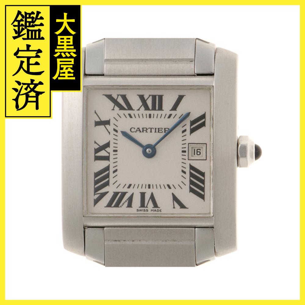 Cartier カルティエ タンクフランセーズMM W51011Q3 ステンレススチール クォーツ レディース 腕時計 C 【200】2148103844591 【中古】【大黒屋】