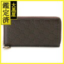 GUCCI グッチ グッチシマ ラウンドファスナー長財布 ダークブラウン レザー 212110 2148103849336 【432】 【432】2148103...