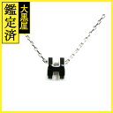HERMES エルメス ネックレス ポップアッシュミニ・ネックレス ブラック/SS 2143000721235 【中古】【大黒屋】【200】 【200】2143...