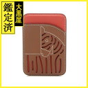 HERMES エルメス カードホルダー/Magsafe iPhone/エマン ゼブラ オランジュフィールド/ゴールド H0003001 G0 【472】KS 【...