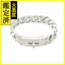 HERMES エルメス ケリーグルメット ブレスレット GM シルバー SV 72.2g H120432(2143200611176)【200】【中古】【大黒屋...