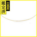 GINZA TANAKA 田中貴金属 チェーンネックレス アジャスター付き K18イエローゴールド 約1.7g 2141300454167【207】【中古】【大...