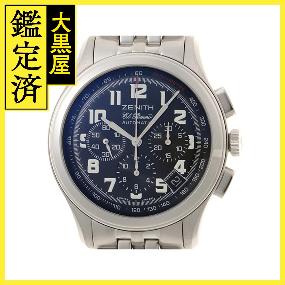 ZENITH ゼニス メンズ オートマチック クラス スポーツ エル・プリメロ ブラック文字盤 SS【472】HK 【472】2148103856396 【中古】【大黒屋】