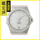 OMEGA オメガ 腕時計 コンステレーション 123.18.35.20.55.001 ダイヤモンドベゼル ステンレススティール/革 ホワイトマザーオブパール文字盤 自動巻【472】UH 【472】2143000728036 【中古】【大黒屋】(2)