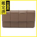 BOTTEGA VENETA ボッテガ・ヴェネタ カセット ラージフラップウォレット ブラウン レザー 2120500268651【434】 【434】2120...