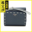 FENDI フェンディ ピーカブー セレリア 3つ折り財布 ネイビー/グレー カーフ 8M0499 2120000330551 【432】 【432】21200...