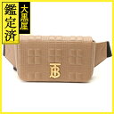 BURBERRY バーバリー TBローラ バムバッグ ショルダー ベージュ レザー 2148103898112 【205】 【205】2148103898112 【中古】【大黒屋】
