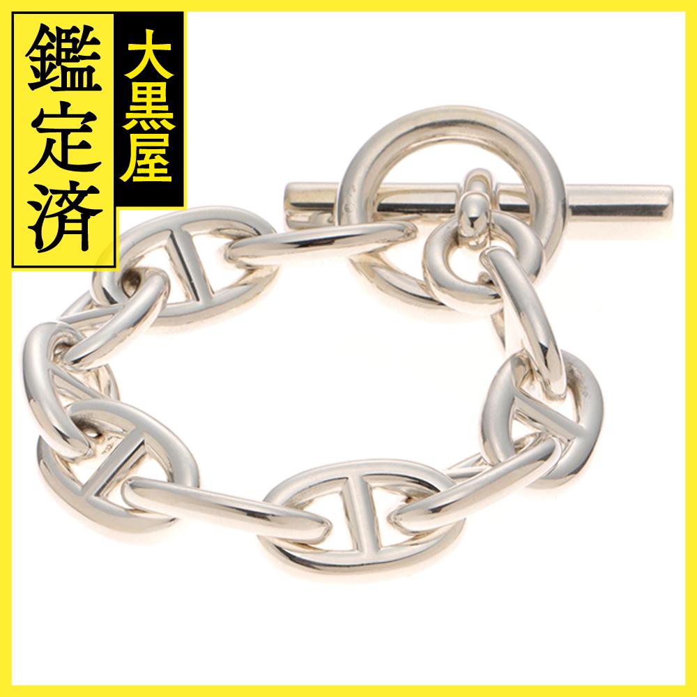 HERMES エルメス ブレスレット シェーヌ・ダンクル ブレスレット TGM H101995B 00010 10コマ シルバー925【472】SJ 【472】2120000335792 【中古】【大黒屋】