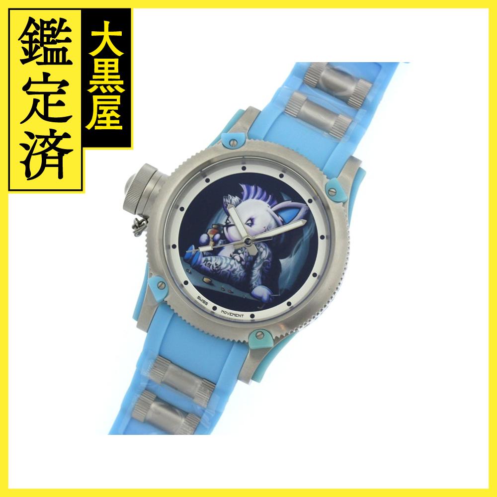 INVICTA インヴィクタ 腕時計 アーティスト Erni Vales限定 14631 スティール/プラスチック/シリコン ブラックTatt's 文字盤 クオーツ【472】SJ 【472】2181000008147 【中古】【大黒屋】