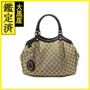 GUCCI グッチ トートバッグ スーキーGGキャンバストートバッグ ベージュ/ダークブラウン キャンバス/カーフ 211944 (2148103877681) 【200】