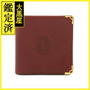 Cartier カルティエ 二つ折り財布 マストライン ボルドー レザー【472】YI 【472】2148103918988 【中古】【大黒屋】