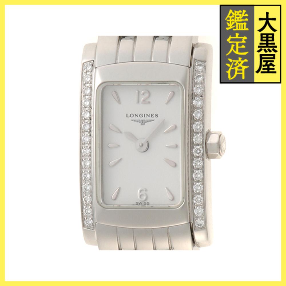 ロンジン LONGINES ドルチェヴィータ ダイヤ ホワイト文字盤 L5.158.0 ステンレス クオーツ レディース 【436】2143200636940 【中古】【大黒屋】