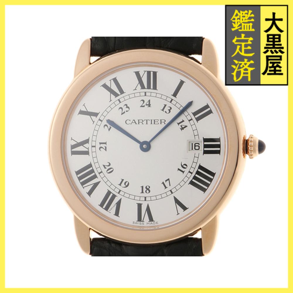 Cartier カルティエ ロンドソロLM W6701008 ピンクゴールド×ステンレススチール シルバー文字盤 クォーツ メンズ 腕時計 K 【200】2148103928963 【中古】【大黒屋】