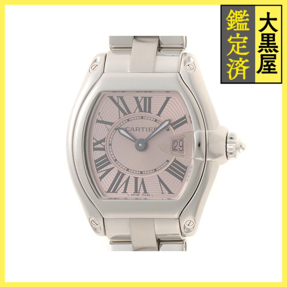 CARTIER カルティエ ミニロードスター ピンク ステンレス W62017V3 レディース クォーツ 2143200635479 【432】 【432】2143200635479 【中古】【大黒屋】(2)