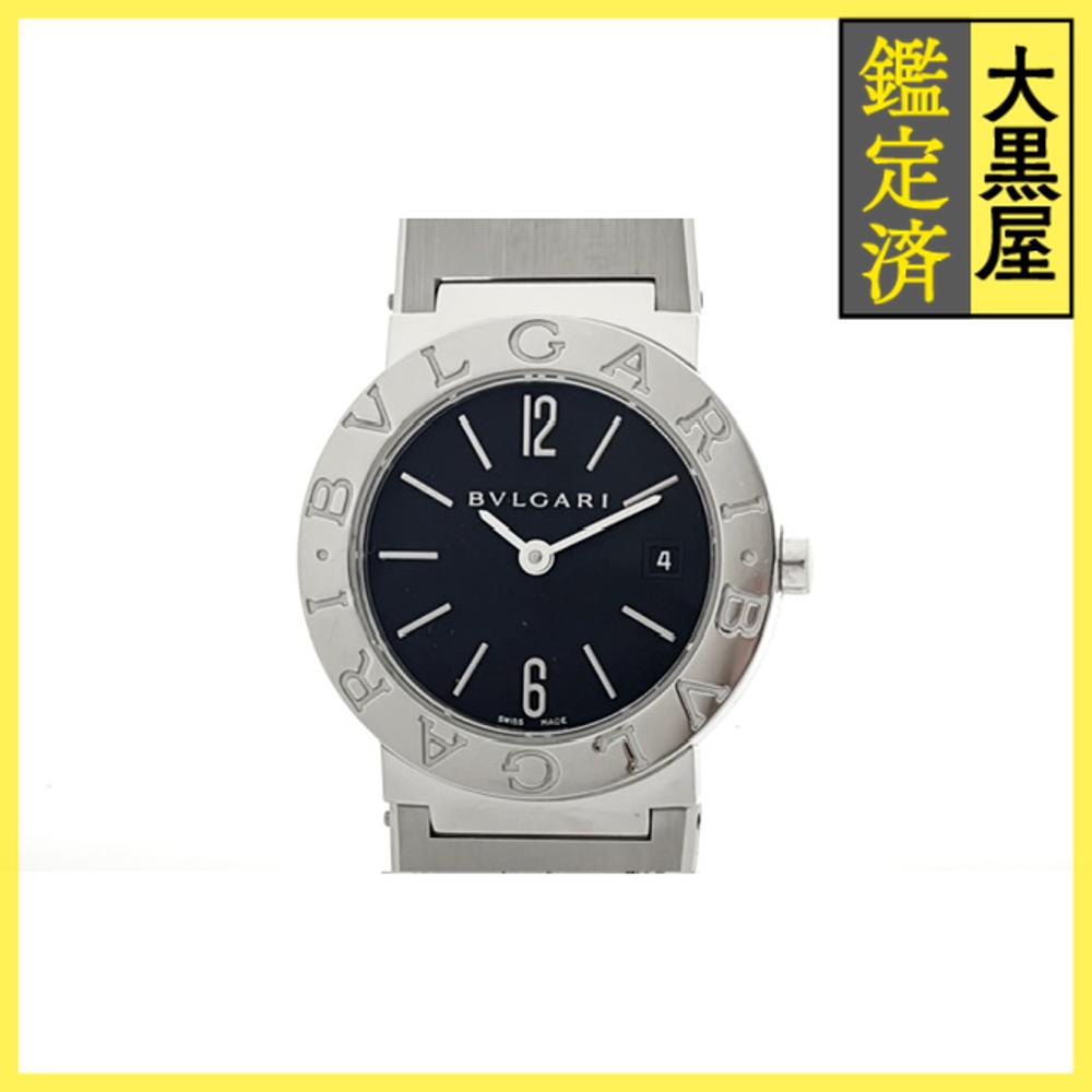 BVLGARI ブルガリ ブルガリブルガリ BB26SS SS ブラック文字盤 女性用クオーツ時計 【473】 【473】2148103906404 【中古】【大黒屋】
