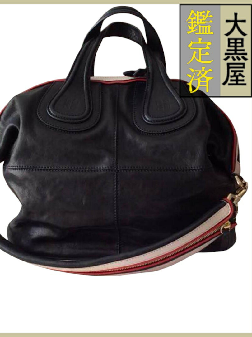 ジバンシィ ナイチンゲール ラージ ショルダーバッグ ハンドバッグ ブラック 【810】2181000018825 【中古】【大黒屋】(4)