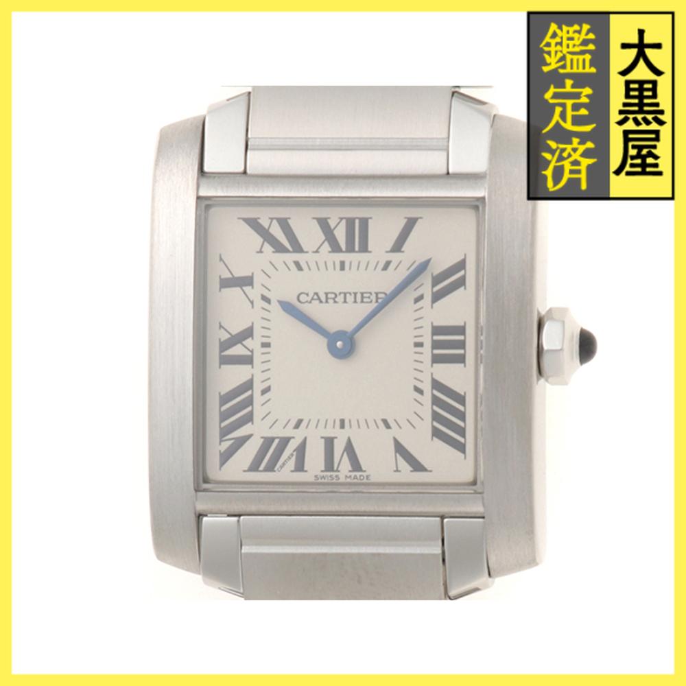 Cartier カルティエ タンクフランセーズMM SS WSTA0005 クオーツ 文字盤ホワイト【431】2147300408933 【431】2147300408933 【中古】【大黒屋】