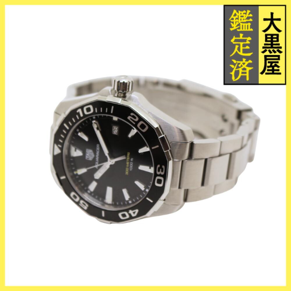 TAG HEUER タグホイヤー 腕時計 アクアレーサー WAY101A.BA0746 クォーツ ブラック文字盤 ステンレススチール メンズ 【200】2147100573817 【中古】【大黒屋】