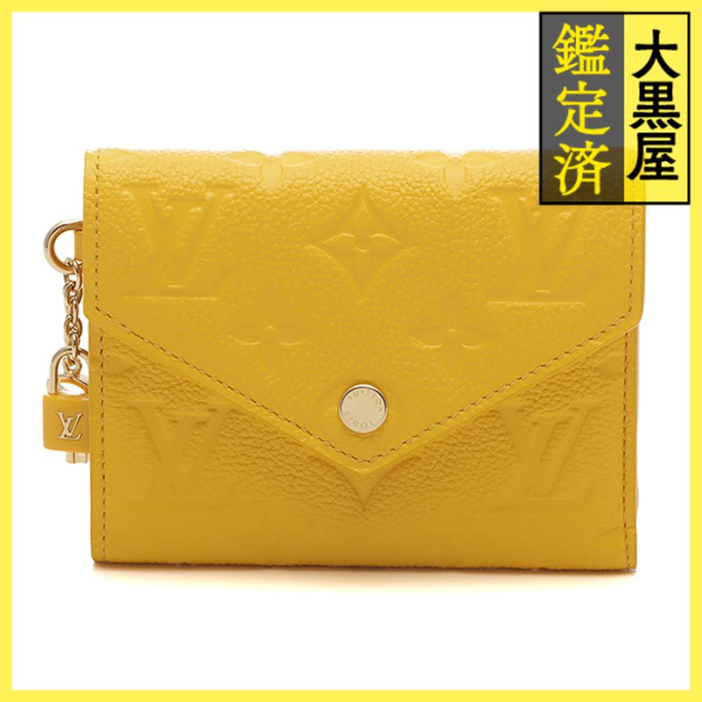 LOUIS VUITTON ルイヴィトン ポルトフォイユ・ヴィクトリーヌ モノグラム・アンプラント ギンコイエロー M14156【472】YI 【472】2144000245257 【中古】【大黒屋】