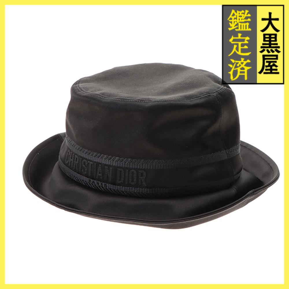 Dior ディオール 帽子 テディDボブハット ブラック レーヨン/シルク 34DBS923G160【472】YY 【472】2143100528703 【中古】【大黒屋】