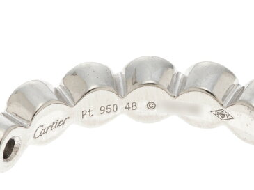 【送料無料】Cartier カルティエ　フルエタニティ　リング　　プラチナ　PT950　ダイヤモンド　D　約4.0g　#48号　【436】【中古】【大黒屋】