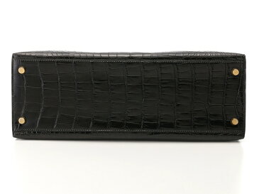 【送料無料】HERMES エルメス バッグ ケリー32 ブラック/ ゴールド金具【472】AH【中古】【大黒屋】