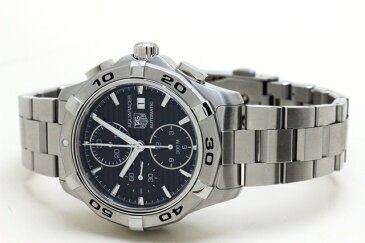 【送料無料】TAG HEUER タグホイヤー アクアレーサー・クロノ CAP2110 黒文字盤 自動巻き ステンレス クロノグラフ 300m防水 回転ベゼル KC【472】【中古】【大黒屋】